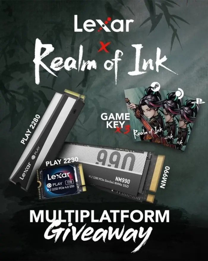 Win Lexar SSD and Realm of Ink Combo Giveaway