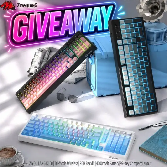 Win the ZIYOU LANG K100 Keyboard