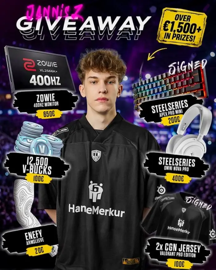 Win ZOWIE Monitor, SteelSeries Apex Pro Mini and Omni Nova Pro
