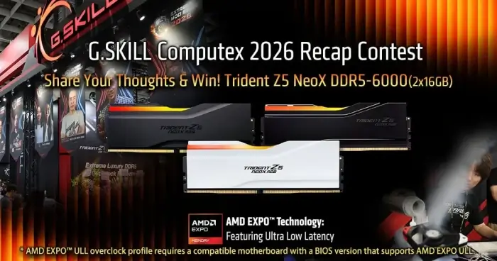 Trident Z5 NeoX DDR5 Memory Kit Giveaway