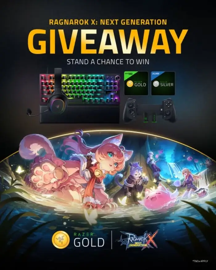 Win Razer Gaming Gear With Ragnarok X: Next Generation