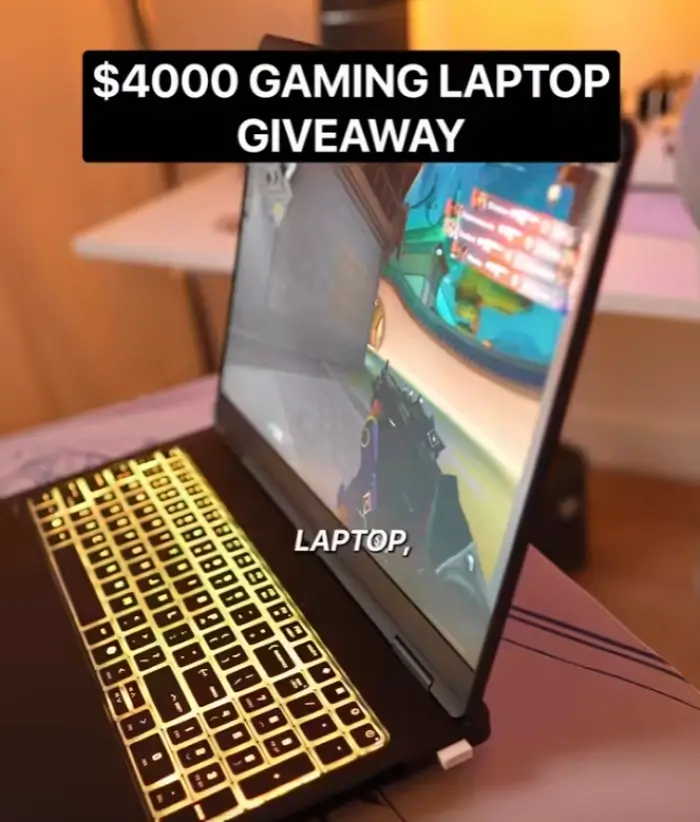 $4000 Gaming Laptop Giveaway