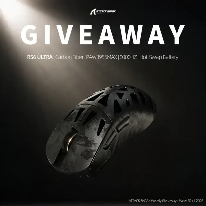 ATTACK SHARK Weekly Giveaway – Week 31 of 2026