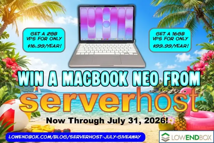MacBook Neo Giveaway By Serverhost