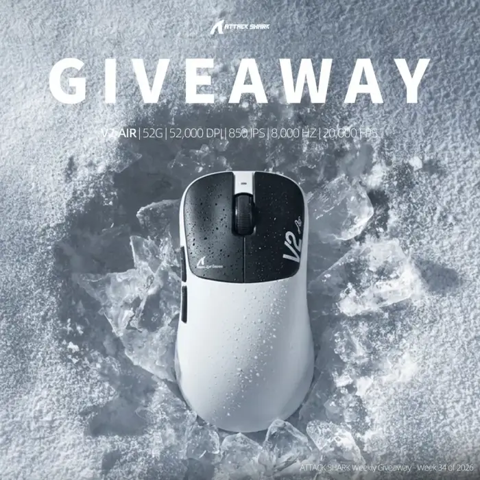 ATTACK SHARK Weekly Giveaway – Week 34 of 2026