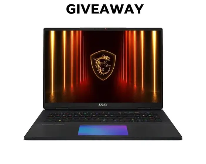 MSI Titan 18 HX AI A2XW Gaming Laptop Giveaway