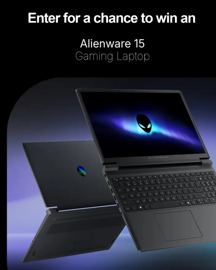 Win Alienware Gaming Laptop and 2 Gaming Monitors