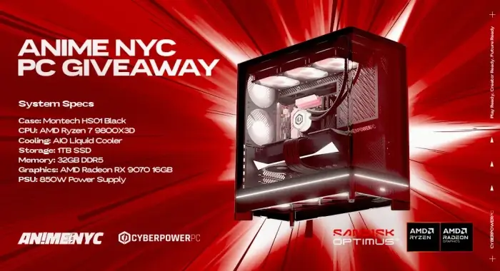 CyberPowerPC Anime NYC 2026 PC Giveaway