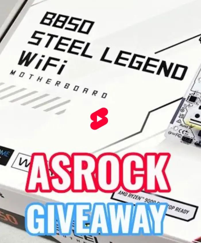 Win an ASRock B850 Steel Legend Motherboard
