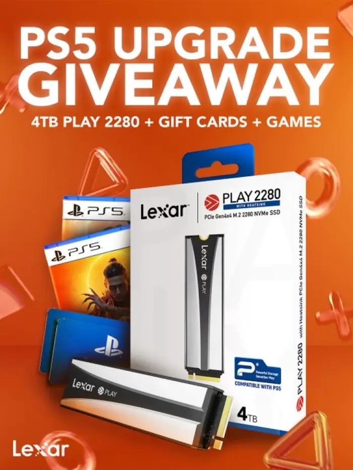 Win PS5, 4TB SSD and PlayStation Store Gift Card